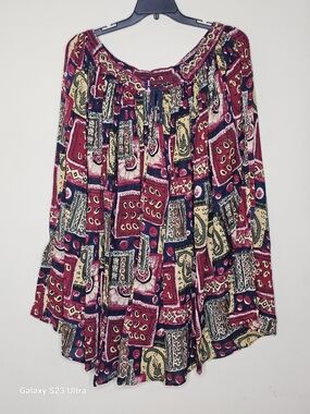 Boho Patchwork Flared Women’s Skirt in Multicolor